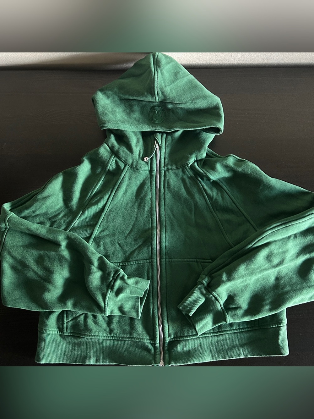 Lululemon Scuba Oversized Full Zip Hoodie - Everglade Green (Size medium/large)